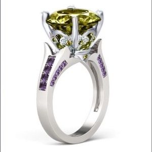 Size 6 | JEULIA | Peridot Green & Amethyst Purple
